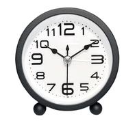 Chienc Alarm Clock for Heavy Sleepers - Small Battery Operated Clock with Big Numbers | No Ticking, Simple Design for Adults & Kids