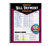 Chienc Payment Book Tracker - 4-Year Guide for Family Financial Budgeting & Management - Monthly Expense Tracker for Easy Saving & Tracking