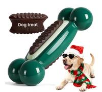 ChienPlay Dog Toys for Aggressive Chewers: Dog Treat & Chew Toys, Long-Lasting Interactive Dog Toys to Keep Them Busy, Indestructible Dog Enrichment Bones for Small Medium Large Breeds, Beef Flavor