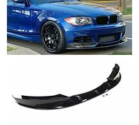 CHIESMA for E82 Front Lip for 2007-2013 BMW E82 128i 135i M Sport ABS Painted 4Pcs Front Bumper Lip Splitter ABS Painted Gloss Black