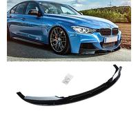 CHIESMA for F30 Front Lip Fit for 2012-2018 BMW 3 Series F30 M Sport Front Splitter Bumper Lip Spoiler ABS Painted Gloss Black Chin F30 Extension Accessories 2Pcs