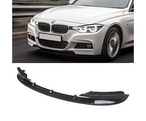 CHIESMA for F30 Front Lip Fit for 2012-2018 BMW 3 Series F30 Sedan M-Tech Style Front Splitter Bumper Lip ABS Painted Carbon Fiber Chin F30 Extension Accessories 2Pcs
