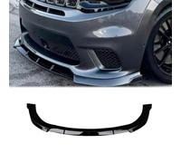 CHIESMA，Front Bumper Lip Compatible with 2014-2021 Jeep Grand Cherokee SRT/2018-2021 Trackhawk Glossy Black ABS Spoiler Splitter Guard Front Lip Spoiler Bodykit 3Pcs