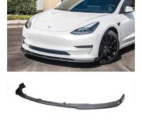 CHIESMA Front Lip for 2017-2023 Tesla Model 3 Sedan Front Splitter Front Bumper Lip Splitter ABS Painted Carbon Fiber Chin Extension Accessories 3Pcs