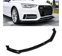 CHIESMA Front Lip for Audi A4 Sport S4 S-Line 2017 2018 ABS Painted 3pcs Front Bumper Bodykit Spoiler Splitter Air Dam Chin Diffuser Low Bumper Gloss Black