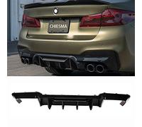 CHIESMA,Rear Diffuser Fit For 2011-2016 BMW F10 M Sport F90 M5 Style PP Gloss Black Rear Bumper Diffuser Rear Bumper