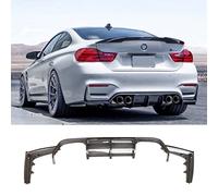CHIESMA Rear Diffuser Fit for 2015-2020 BMW M3 F80 M4 F82 F83 Carbon Fiber Style ABS Painted V Style 3pcs Rear Bumper Diffuser Rear Bumper