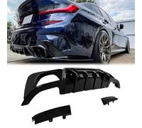 CHIESMA Rear Diffuser for BMW 3 Series G20 M Sport 330i 340i 320i 330e M340i 2019-2022 Gloss Black ABS Rear Bumper Lip Spoiler Lower Bumper