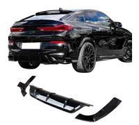 CHIESMA Rear Diffuser for BMW G06 X6 M Sport 2020-2024 Gloss Black ABS Rear Bumper lip Spoiler Lower Bumper