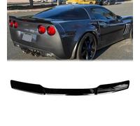 CHIESMA Rear Spoiler for 2005-2013 Chevrolet Corvette C6 ZR1 Extended Style ABS Gloss Black Trunk Wing Spoiler Accessories Exterior