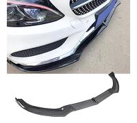 CHIESMA W205 Front Lip for 2015-2018 Mercedes Benz C Class Sedan Sport/AMG C43 ABS Painted Carbon Fiber Chin Splitter