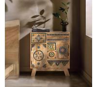 Chieti Hall Cabinet - Mango Wood - Painted - 2 Door