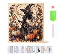 CHIEX Halloween Pearl Art DIY Kits for Adults DIY Craft Gifts (E05) | 20x20cm Cute 3D Halloween Diamond Art Kits For Beginners Painting Canvas Crafts Home Wall Decor Gifts