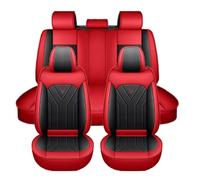 Chifeng 5 Piece Complete Car Seat Covers Set for Audi A6 Allroad Q5 Airbag Safe, Waterproof, Breathable, Pet Scratch Resistant Easy Installation (Red)