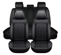 Chifeng 5 Piece Complete Car Seat Covers Set for Citroen C3 C3 Aircross C3 Picasso C4 C4 Cactus C6 DS4 DS5 Airbag Safe, Waterproof, Breathable, Pet Scratch Resistant Easy Installation (Black)