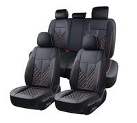 Chifeng Full Set Car Seat Covers for Audi A6 Allroad Q5,5-Piece, Universal Synthetic Leather Front and Rear, Car Interior,Prevents Pet Scratches