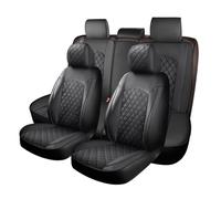 chifeng Full Set Car Seat Covers for Ford Focus 2004-2024, 5 Seats Waterproof Pu Leather Front Rear Seat Covers, All-Weather Use Car Seat Covers Cushion Covers (black)