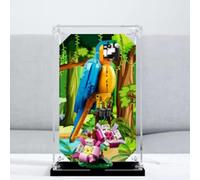 CHIFENMS Acrylic Clear Display Case for Lego 31136 Exotic Parrots, Building Block Collectibles Transparent Dustproof Showcase Storage Box Display Box Stand (Only Case) (3mm)