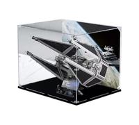 Acrylic Clear Display Case for Lego 75382 Interceptor Display Box,Building Block Collectibles Transparent Dustproof Showcase Storage Box Display Box Stand for (Only Case)
