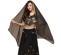 Chiffon Belly Dance Veil Women's Big Head Scarf Lightweight Indian Tribal