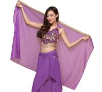 Chiffon Belly Dance Veil, Women's Big Headscarf, Lightweight Indian Tribal Chiffon Veil Gypsy Scarves Dance Shawls, Rectangular Wrap Shawl Head Covering for Rave Party Practice