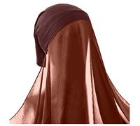 Chiffon Hijab with Undercap Fashion Women's Soft Chiffon Long Scarf Shawl Muslim Hijab Islamic Muslim Underscarf Turban Caps,Sales Clearance One Size J