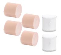 Chiffon Ribbon, Silk Ribbon, Pink Ribbons, 6 Pack Light Pink and White Organza Ribbons, 4cm x 5m for Crafting, Gift Wrapping, and Decorative Uses