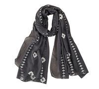 Chiffon Scarf Thin Long Embroidered Scarf Linen Fashion Women Plain Cotton And Scarf Thick Scarf Men Lightweight Scarfs for Women Summer