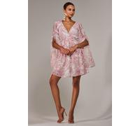 Chiffon Split Sleeve Mini Dress Jolie Moi Light Pink 12