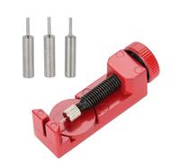 Chiffonade 1.6in Metal Watch Band Link Pin Tool Adjustable Twist Design Watch Strap Repair Kit for DIY Maintenance Fits Most Bands, Red