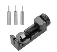 Chiffonade 1.6in Metal Watch Band Link Pin Tool Adjustable Twist Design Watch Strap Repair Kit for DIY Maintenance Fits Most Bands, Black