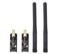 Chiffonade 2 Pack 2.4GHz NRF24L01+P LNA Transceiver Module with SMA Antenna for Long Range Communication (1100m)