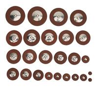 Chiffonade 25pcs Saxophone Leather Pads Set for Tenor Sax - Tenor Saxophone Pads Replacement Kit with 13 Size from 9mm to 52mm