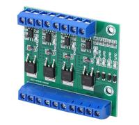 Chiffonade 4-Way MOS Tube Module with Signal Indicator - PWM Control Board for DC Motor Speed Regulation, 10A 27V Output PLC Amplifier