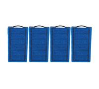 Chiffonade 4Pcs Blue PVC Plastic Replacement Filter Double-Sided Cartridges with Activated Carbon Improves Water Quality Filtration for Turtle Tank
