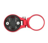 Chiffonade Adjustable Road Bike Computer Mount Aluminum Alloy Mount Accessories for Out Front Stem Handlebar Holder (Red for Garmin)