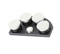 Chiffonade Aluminum Alloy Watch Oil Cup Stand with Cover Professional Practical Ceramic Insert Grease Cup Watch Repair Tools, Silver