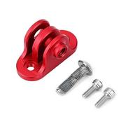 Chiffonade Bike Combo Mount Adapter Bracket Aluminum Alloy Universal Handlebar Camera Mount for Bryton,20mm Hole Distance(Red)
