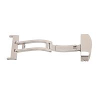 Chiffonade Silver Stainless Steel Watchband Clasp Practical Professional Single Fold Watch Buckle Strap Replacement Accessories