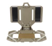 Chiffonade Universal Phone Chest Mount Holder - Adjustable Folding Design for 4.7-6.7in Smartphones, Compatible with Vests & Outdoor Gear(Khaki)