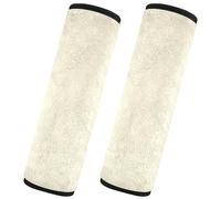 CHIFIGNO 2 Pack Seat Belt Cover Pad Cornsilk Seatbelt Cushion Fashion Seatbelt Shoulder Pad Protect Your Neck and Shoulder, S