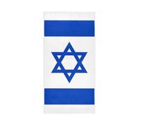 CHIFIGNO Blue and White Israel Flag Hand Towel Absorbent Soft Kitchen Tea Towels Decorative Bath Towels for Bathroom Spa Gym Sports 30"x 15"