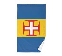 CHIFIGNO Cotton Hand Towel Madeira Flag Absorbent Kitchen Towels Decorative Bathroom Towels Soft Face Washcloths, 16" x 28"