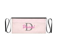 CHIFIGNO Custom Short Servers Apron with 3 Pockets, Personalized Waiter Waitress Waist Apron for Kitchen Restaurant, Misty Rose, One size