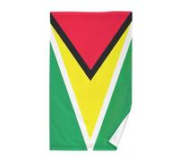 CHIFIGNO Guyana Flag Decorative Hand Towel Cotton Bath Towel Kitchen Hand Towels Soft Face Washcloths, 16 x 28 Inches