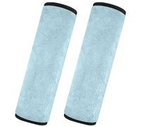 CHIFIGNO Light Blue Seat Belt Cover Universal Car Seat Strap Cover 2Pcs Seatbelt Shoulder Pad for Adults Kids Women Men, M