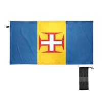 CHIFIGNO Madeira Flag Large Beach Towels Oversized 71 x 31 Inches, Quick Dry Lightweight Beach Throw Blanket Bath Towel Pool Towels for Adults Women Men