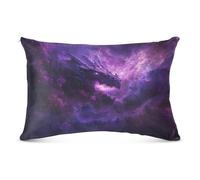 CHIFIGNO Purple Galaxy with Dragon Pillowcase Soft Pillow Case Protector Couch Pillow Cases for Couch Bed Sofa Car 20x30 Inch