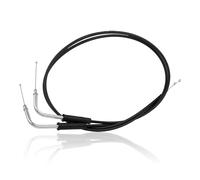 CHIFUN Stainless Steel Motorcycle Throttle Cable Kit, 43"/110cm, Compatible with Harley Dyna Softail XL883 XL1200 Iron 883 1200 Fat Boy Heritage Road King