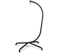Chihee Hanging Egg Chair Stand,Strong Iron Hammock Chair Frame with Spring Hook Stable Base,Heavy Duty Swing Chair Stand 330 lbs,C Stand for Hanging Chair Indoor Outdoor Bedroom Patio Garden Balcony